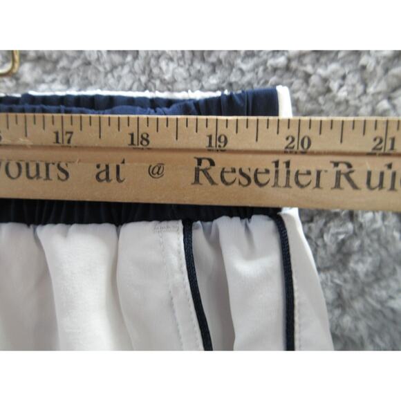 NWOT Sergio Tacchini TCP Shorts Mens Size 3XL Mesh Lined WHITE NAVY BLUE Shorts - Picture 6 of 11